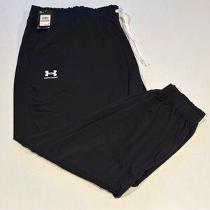 Under Armour Rival Terry Joggers Black Sweatpants 1371190-001 Women's Size 3X